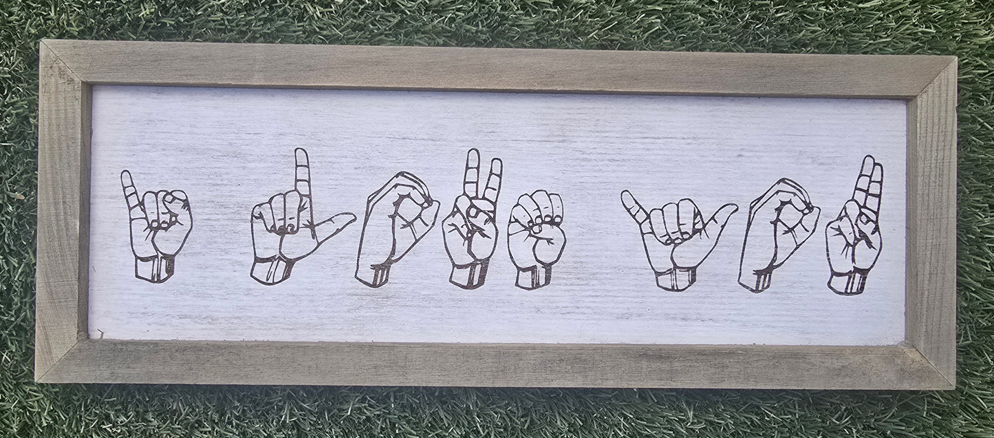 Sign Language - I Love You