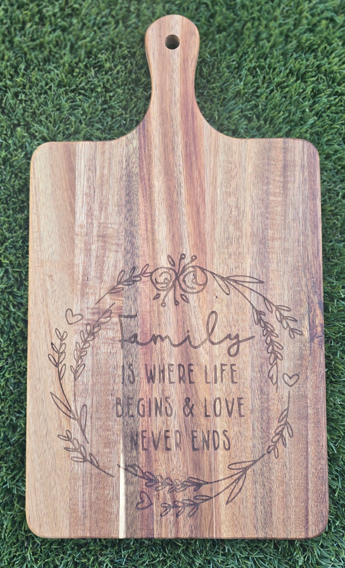 Family - Where Life Begins Cutting Board