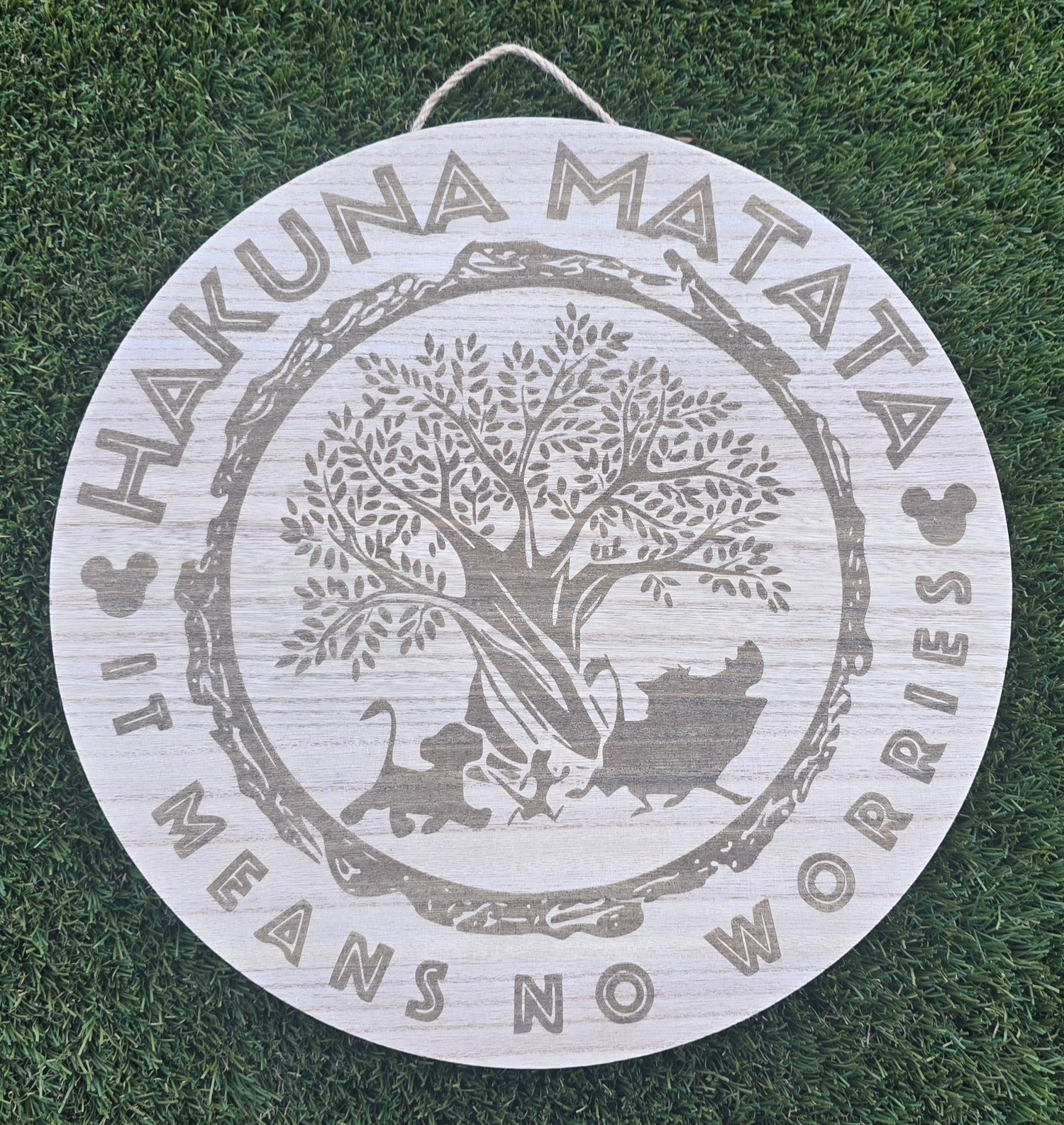 15" Round Wooden Sign