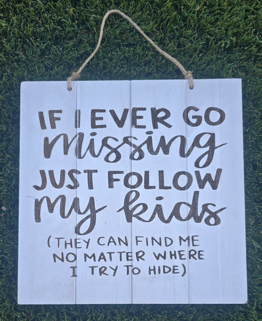 If I Ever Go Missing, Follow My Kids