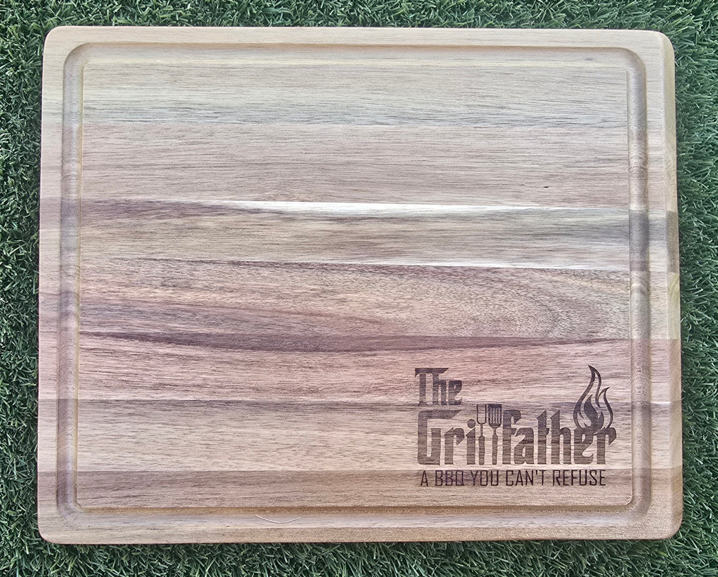 12in x 15in Reversible Cutting Board with Juice Groove (Dark Wood)