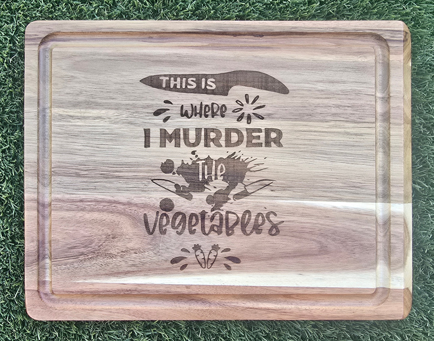 12in x 15in Reversible Cutting Board with Juice Groove (Dark Wood)