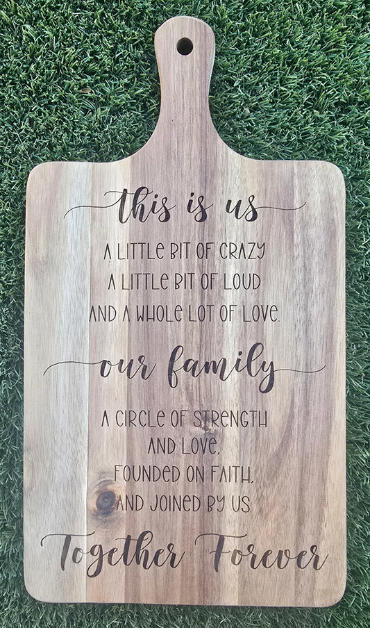 Together Forever Cutting Board