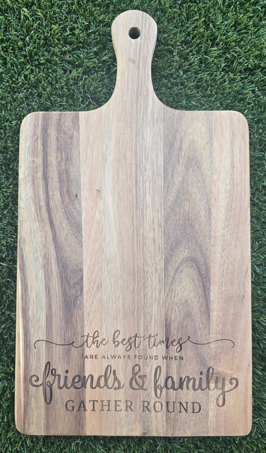 Friends & Family Gather Round Cutting Board