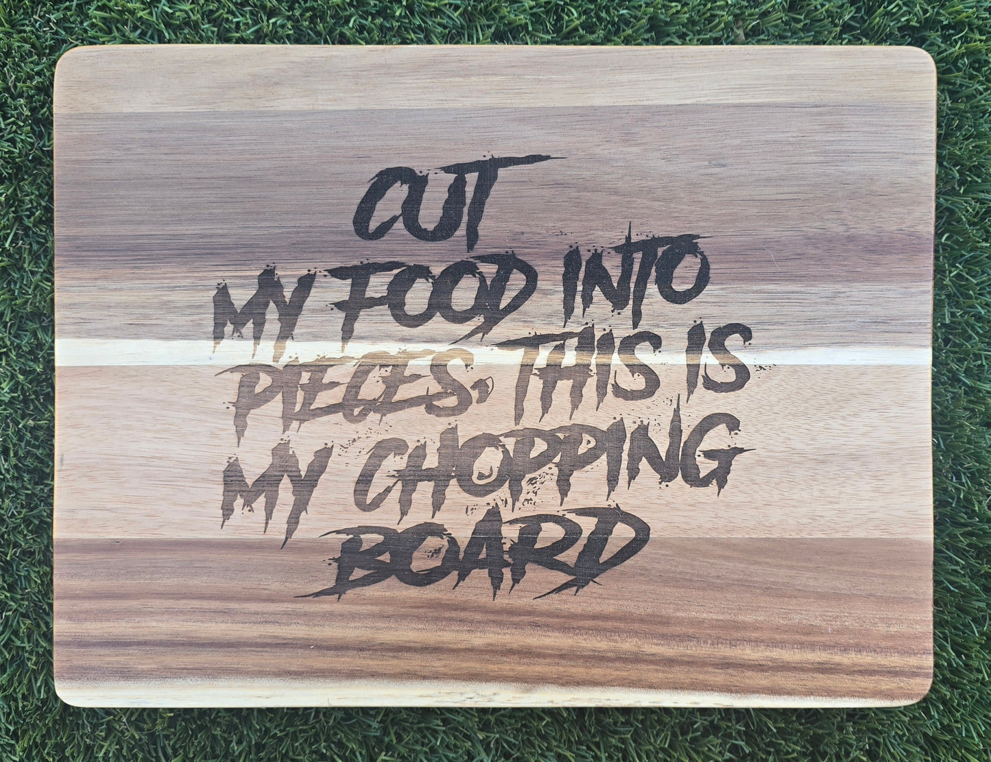 12in x 15in Cutting Board with Nonslip Feet (Dark Wood)