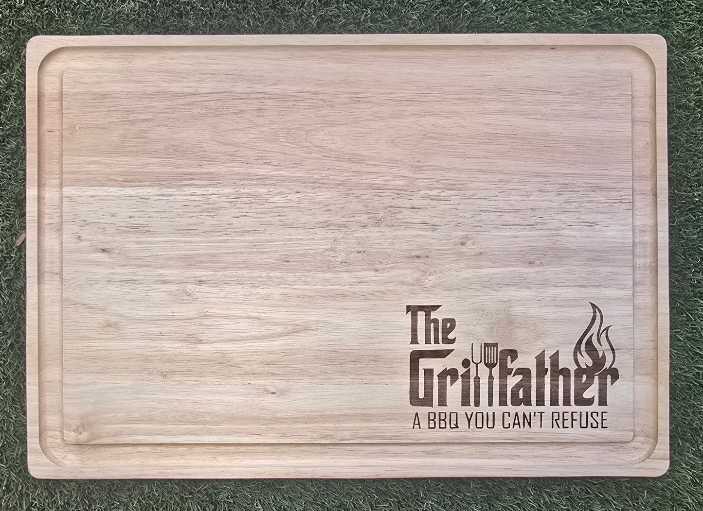 14in x 20in Carving Board with Juice Groove (Light Wood)
