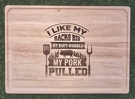 14in x 20in Carving Board with Juice Groove (Light Wood)