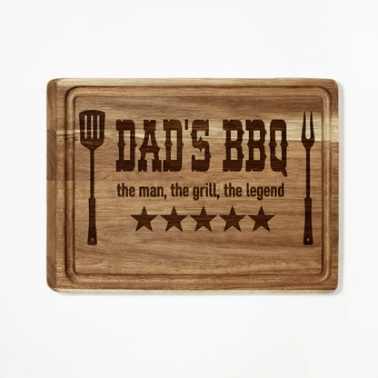 12in x 15in Reversible Cutting Board with Juice Groove (Dark Wood)