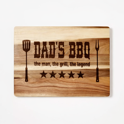 12in x 15in Cutting Board with Nonslip Feet (Dark Wood)