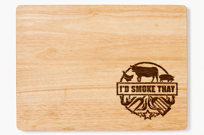 12in x 15in Cutting Board with Nonslip Feet (Light Wood)