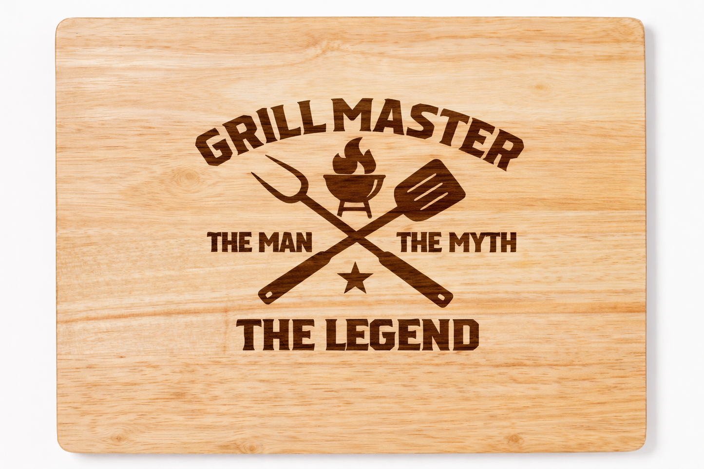 12in x 15in Cutting Board with Nonslip Feet (Light Wood)