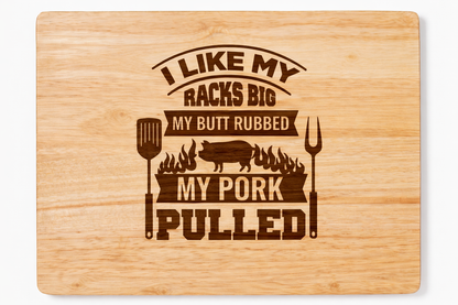 12in x 15in Cutting Board with Nonslip Feet (Light Wood)