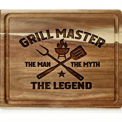 12in x 15in Reversible Cutting Board with Juice Groove (Dark Wood)