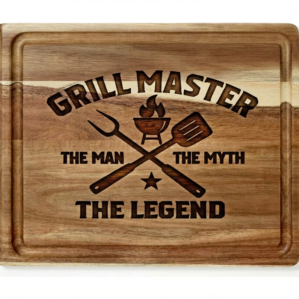 10in x 13in Reversible Cutting Board with Juice Groove (Dark Wood)