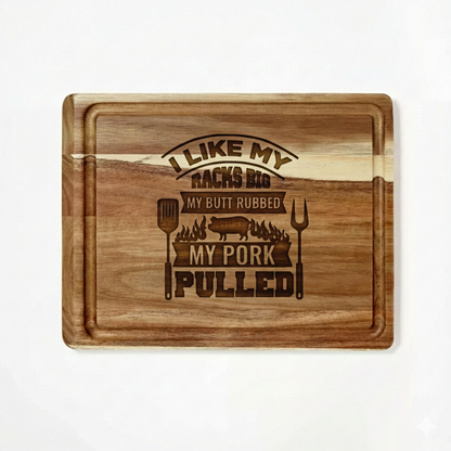 12in x 15in Reversible Cutting Board with Juice Groove (Dark Wood)